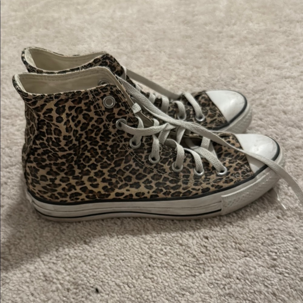 Converse High Top Leopard Print
